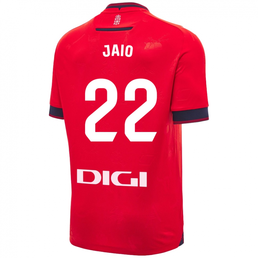 Enfant Maillot Jaione Larraiotz Senosiain #22 Rouge Blanc Tenues Domicile 2024/25 T-Shirt Suisse