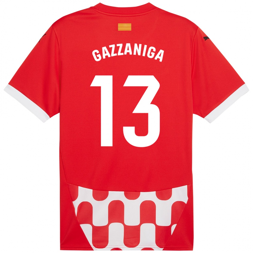 Kinder Paulo Gazzaniga #13 Rot Weiß Heimtrikot Trikot 2024/25 T-Shirt Schweiz