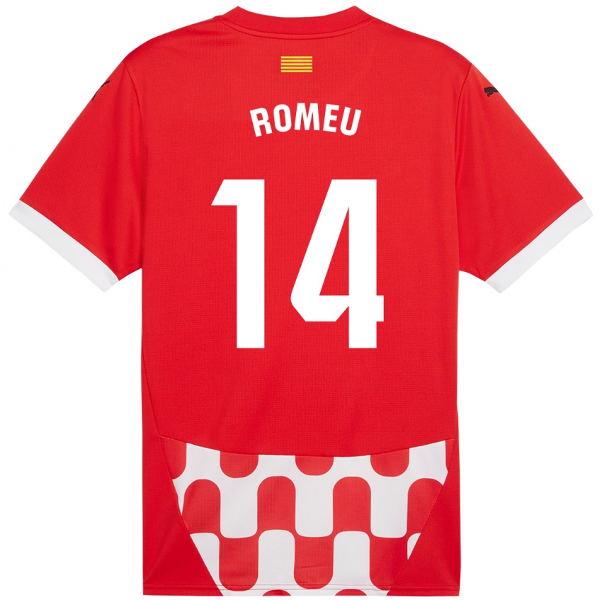 Kinder Oriol Romeu #14 Rot Weiß Heimtrikot Trikot 2024/25 T-Shirt Schweiz