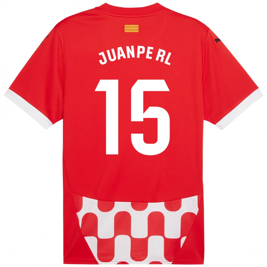 Enfant Maillot Juanpe #15 Rouge Blanc Tenues Domicile 2024/25 T-Shirt Suisse