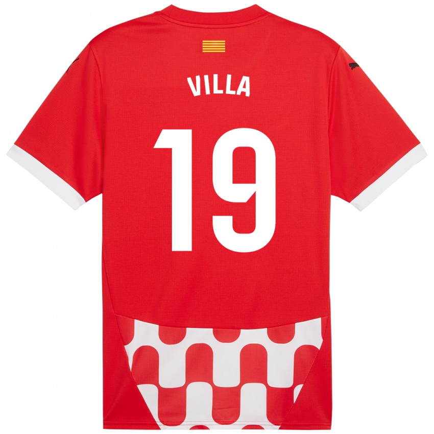 Enfant Maillot Toni Villa #19 Rouge Blanc Tenues Domicile 2024/25 T-Shirt Suisse