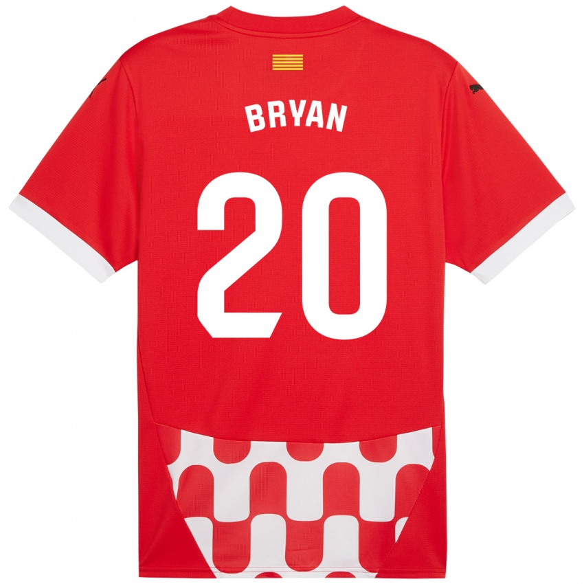 Kinder Bryan Gil #20 Rot Weiß Heimtrikot Trikot 2024/25 T-Shirt Schweiz