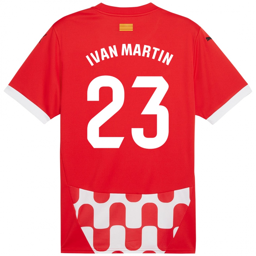 Kinder Iván Martín #23 Rot Weiß Heimtrikot Trikot 2024/25 T-Shirt Schweiz