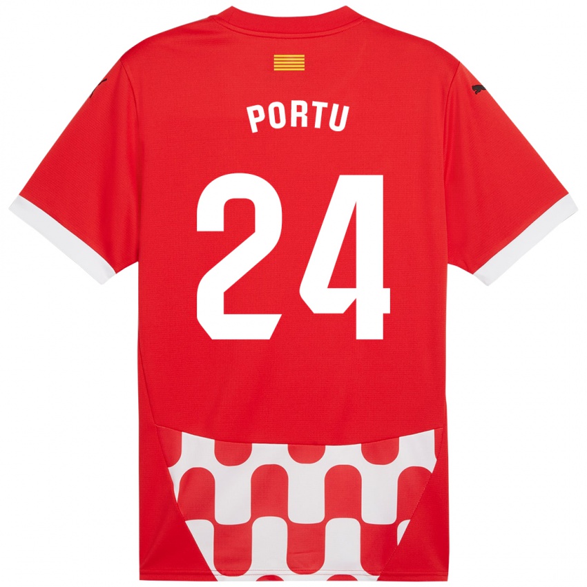 Kinder Portu #24 Rot Weiß Heimtrikot Trikot 2024/25 T-Shirt Schweiz