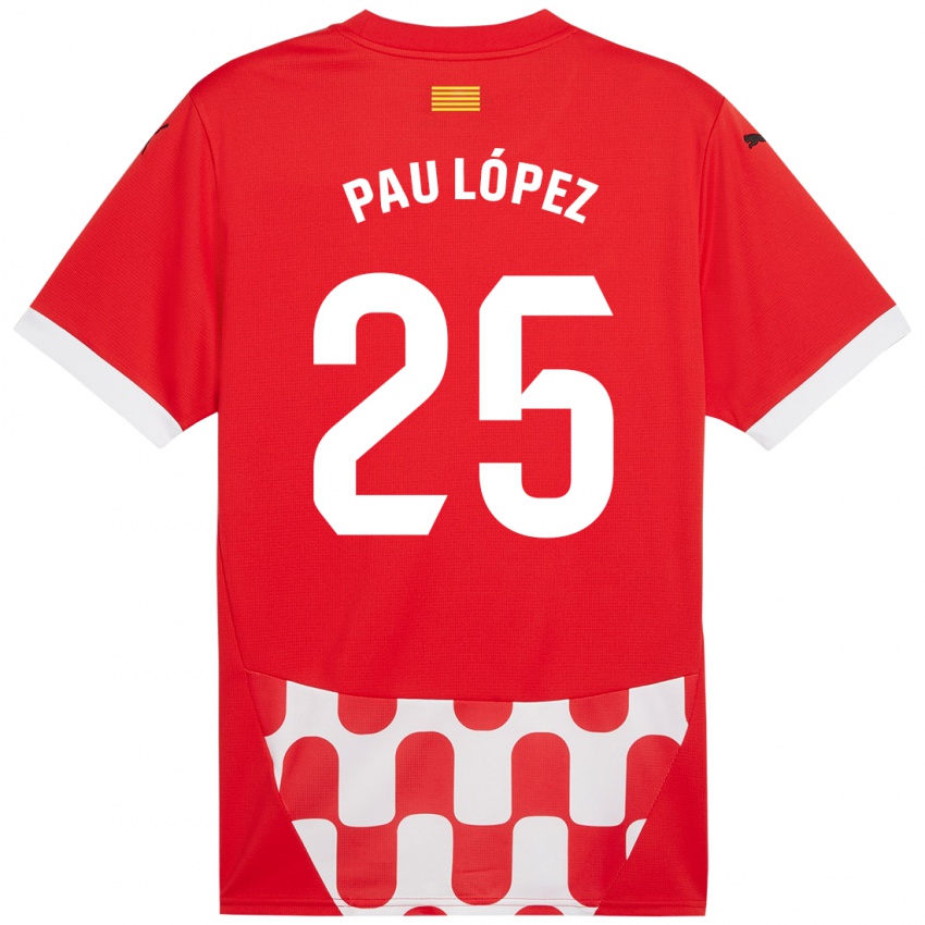 Kinder Pau Lopez #25 Rot Weiß Heimtrikot Trikot 2024/25 T-Shirt Schweiz