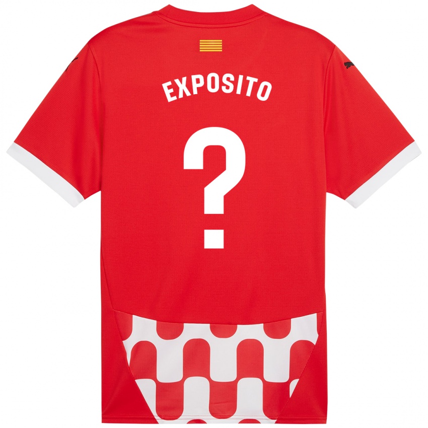 Kinder Samu Exposito #0 Rot Weiß Heimtrikot Trikot 2024/25 T-Shirt Schweiz