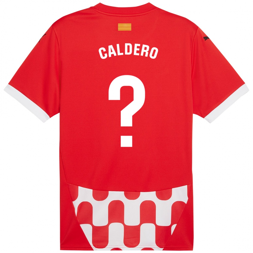 Kinder Nil Caldero #0 Rot Weiß Heimtrikot Trikot 2024/25 T-Shirt Schweiz