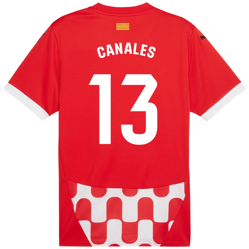 Kinder Juanvi Canales #13 Rot Weiß Heimtrikot Trikot 2024/25 T-Shirt Schweiz