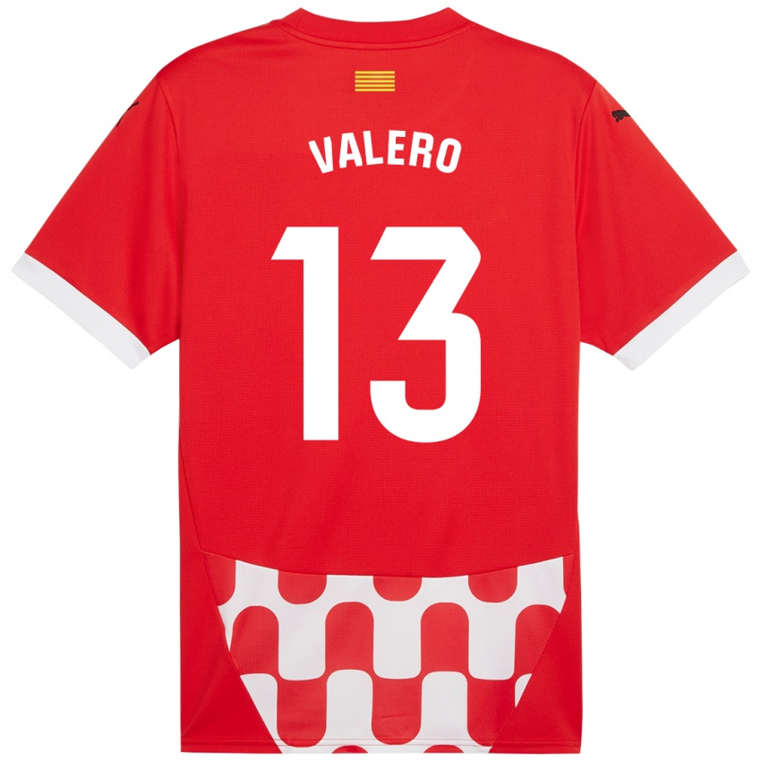 Kinder Eliana Valero #13 Rot Weiß Heimtrikot Trikot 2024/25 T-Shirt Schweiz