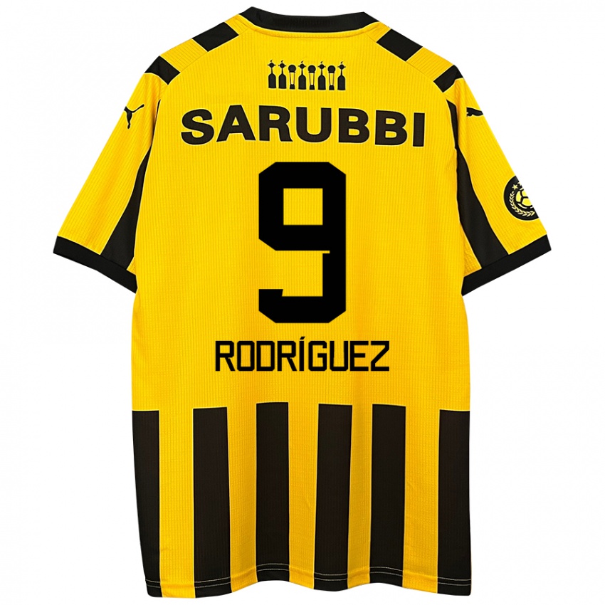 Kinder Agustín Rodríguez #9 Gelb Schwarz Heimtrikot Trikot 2024/25 T-Shirt Schweiz