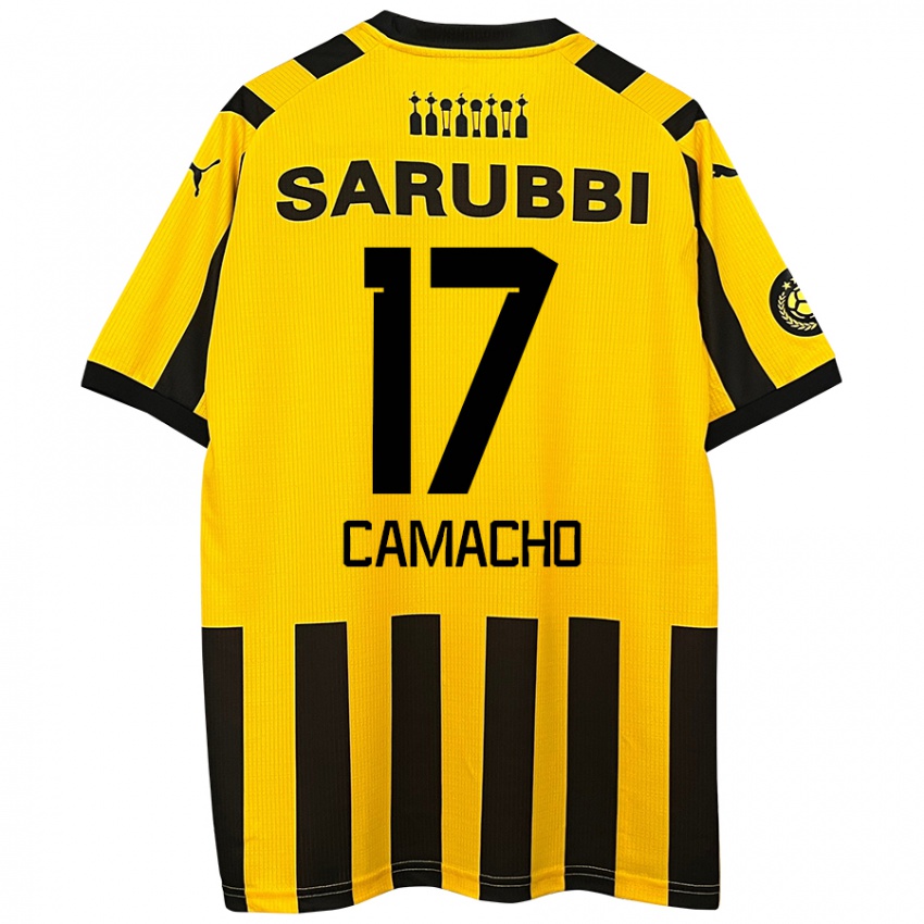 Kinder Sebastián Camacho #17 Gelb Schwarz Heimtrikot Trikot 2024/25 T-Shirt Schweiz