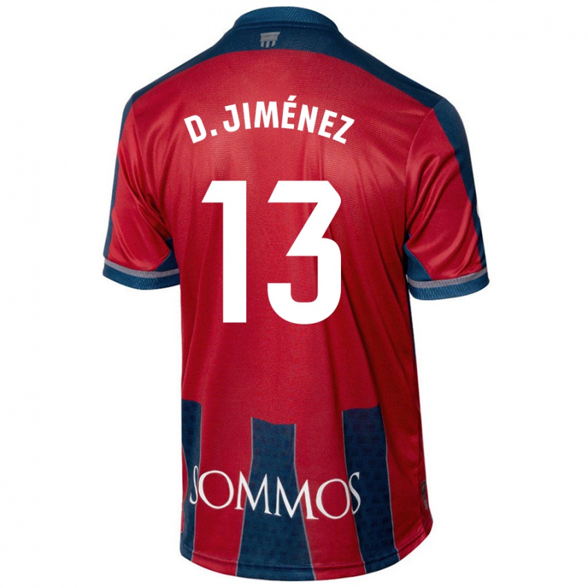 Kinder Dani Jiménez #13 Rot Blau Heimtrikot Trikot 2024/25 T-Shirt Schweiz