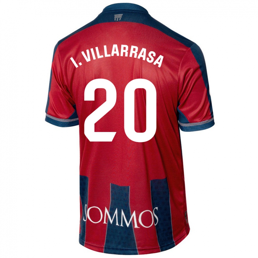 Kinder Ignasi Vilarrasa #20 Rot Blau Heimtrikot Trikot 2024/25 T-Shirt Schweiz