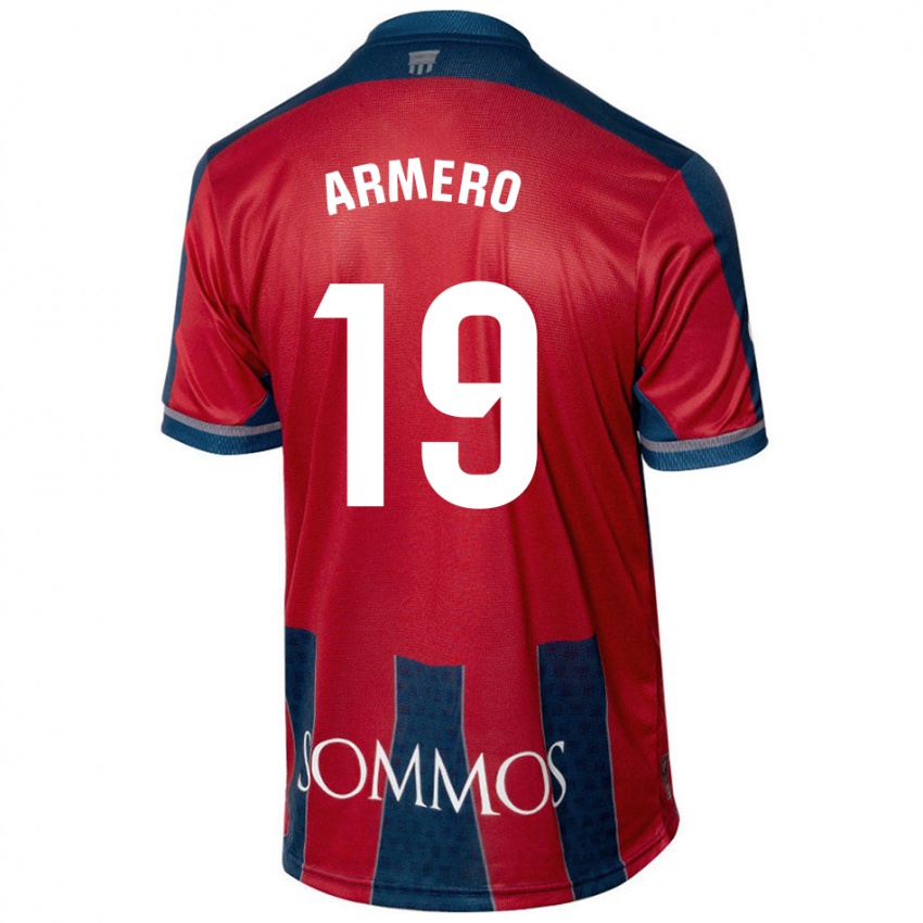 Kinder Sergi Armero #19 Rot Blau Heimtrikot Trikot 2024/25 T-Shirt Schweiz