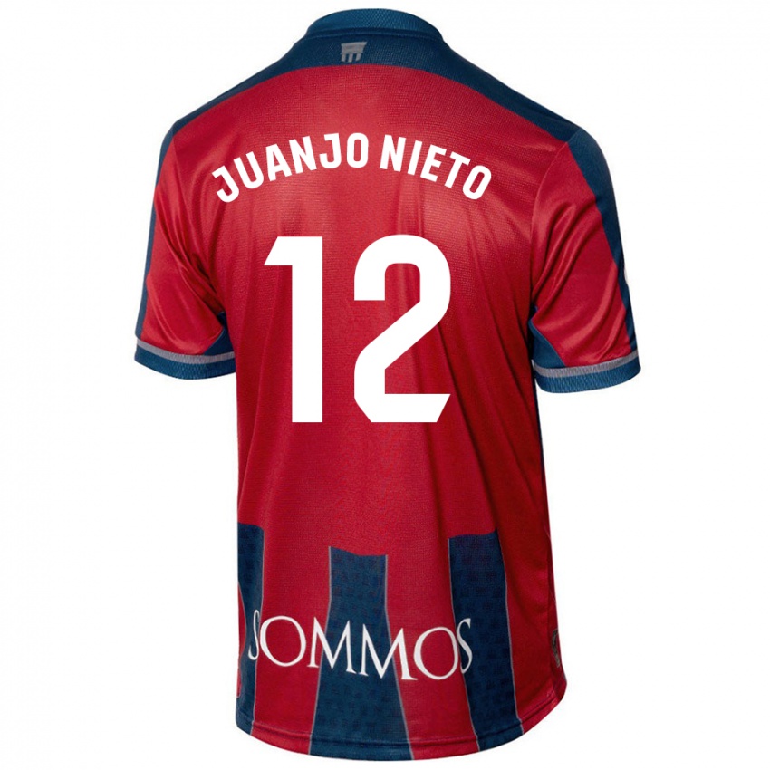 Kinder Juanjo Nieto #12 Rot Blau Heimtrikot Trikot 2024/25 T-Shirt Schweiz