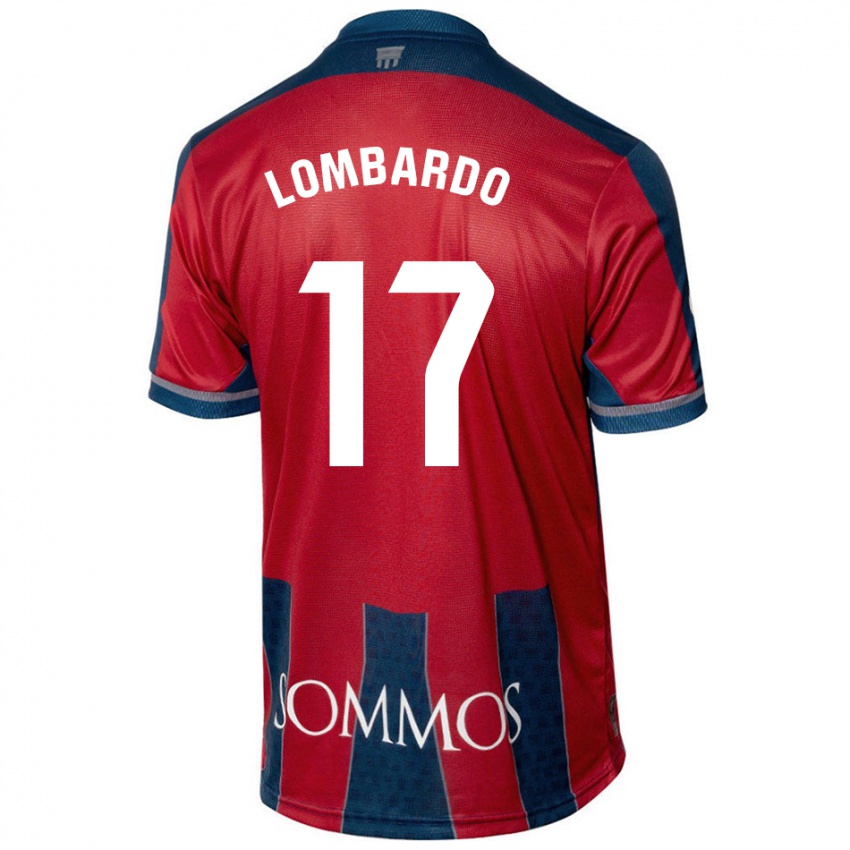 Kinder Enzo Lombardo #17 Rot Blau Heimtrikot Trikot 2024/25 T-Shirt Schweiz