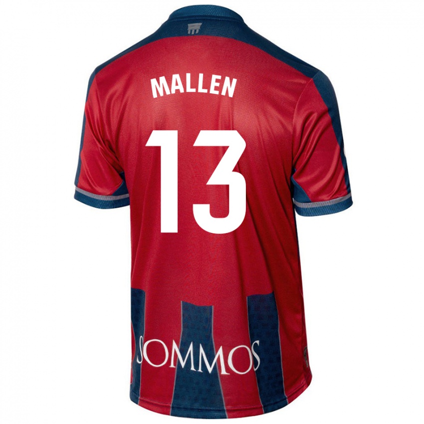 Kinder Lucía Mallén #13 Rot Blau Heimtrikot Trikot 2024/25 T-Shirt Schweiz