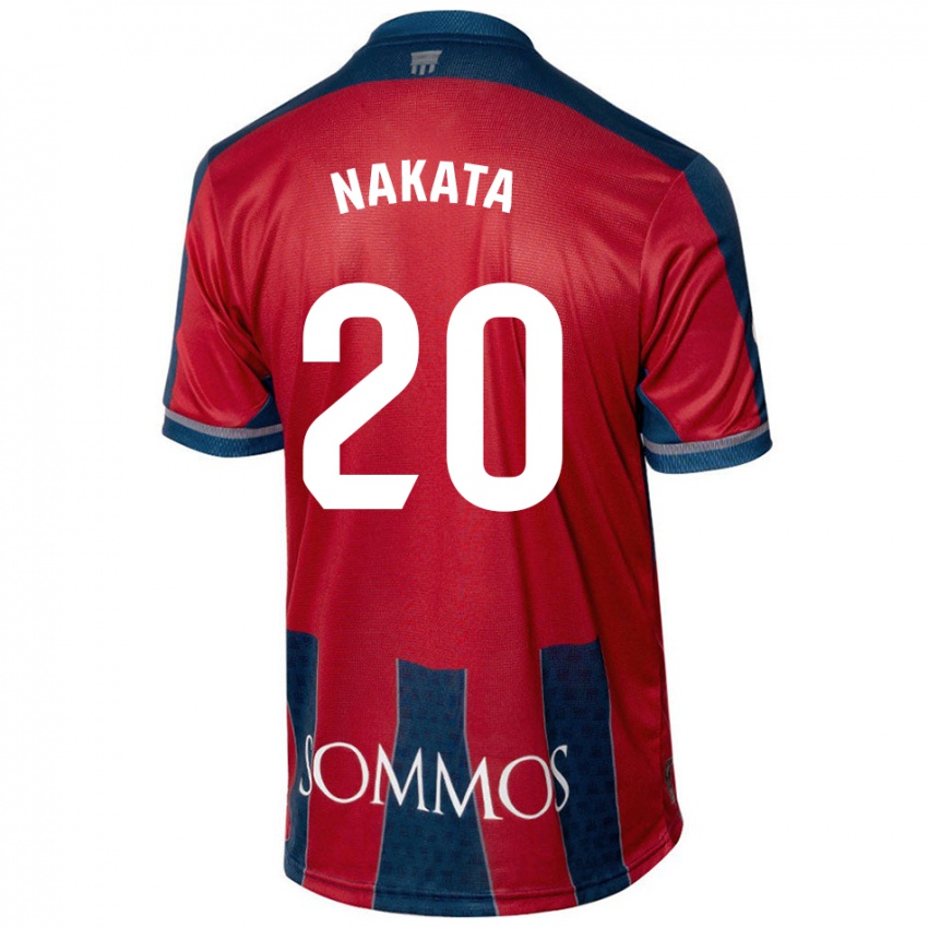 Kinder Yuki Nakata #20 Rot Blau Heimtrikot Trikot 2024/25 T-Shirt Schweiz