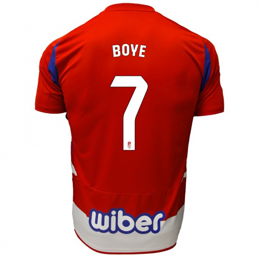 Kinder Lucas Boyé #7 Rot Weiß Blau Heimtrikot Trikot 2024/25 T-Shirt Schweiz