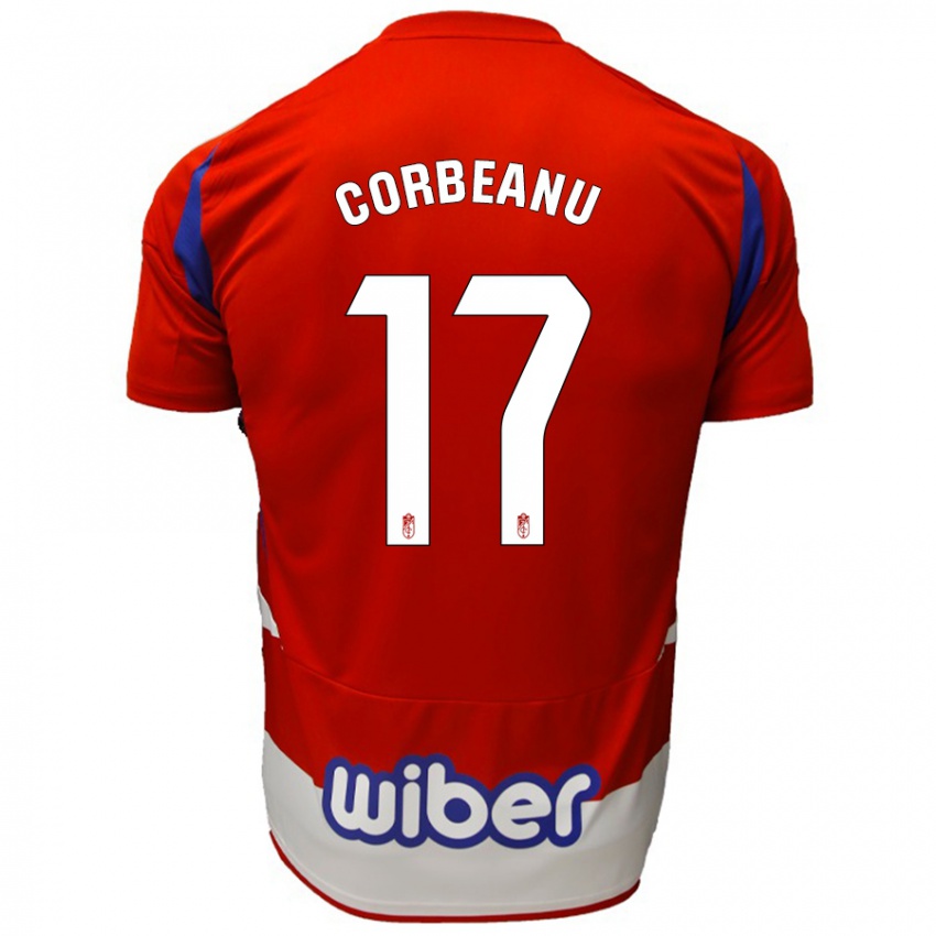 Kinder Theo Corbeanu #17 Rot Weiß Blau Heimtrikot Trikot 2024/25 T-Shirt Schweiz