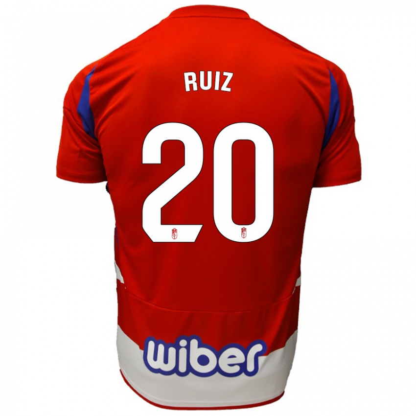 Kinder Sergio Ruiz #20 Rot Weiß Blau Heimtrikot Trikot 2024/25 T-Shirt Schweiz