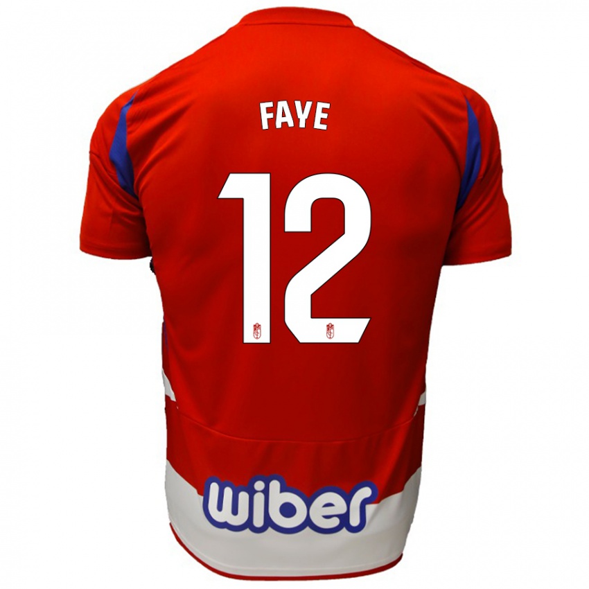 Kinder Serigne Faye #12 Rot Weiß Blau Heimtrikot Trikot 2024/25 T-Shirt Schweiz