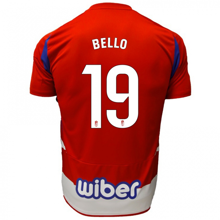 Kinder Eghosa Augustine Bello #19 Rot Weiß Blau Heimtrikot Trikot 2024/25 T-Shirt Schweiz