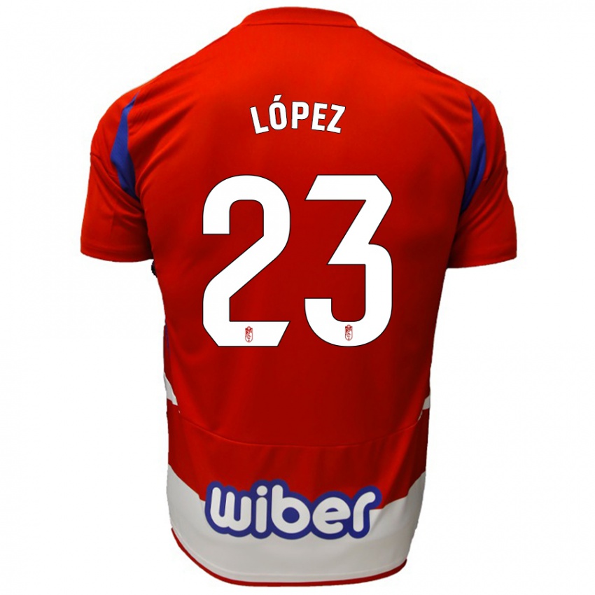 Kinder Diego López #23 Rot Weiß Blau Heimtrikot Trikot 2024/25 T-Shirt Schweiz