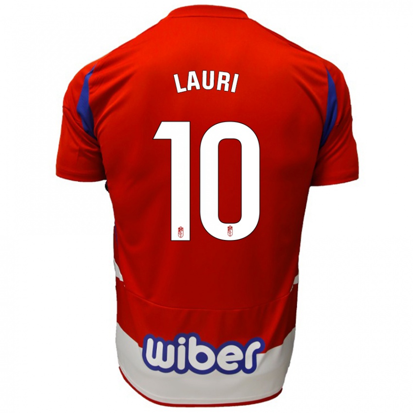 Kinder Lauri #10 Rot Weiß Blau Heimtrikot Trikot 2024/25 T-Shirt Schweiz