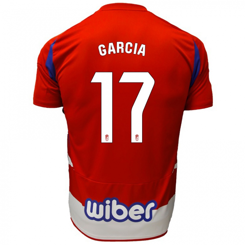 Kinder Naima García #17 Rot Weiß Blau Heimtrikot Trikot 2024/25 T-Shirt Schweiz