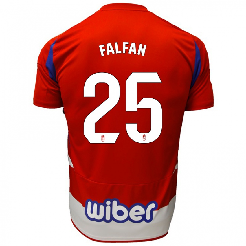 Kinder Daiana Falfán #25 Rot Weiß Blau Heimtrikot Trikot 2024/25 T-Shirt Schweiz