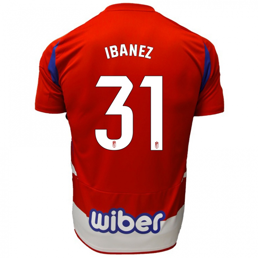 Kinder Alba Ibáñez #31 Rot Weiß Blau Heimtrikot Trikot 2024/25 T-Shirt Schweiz