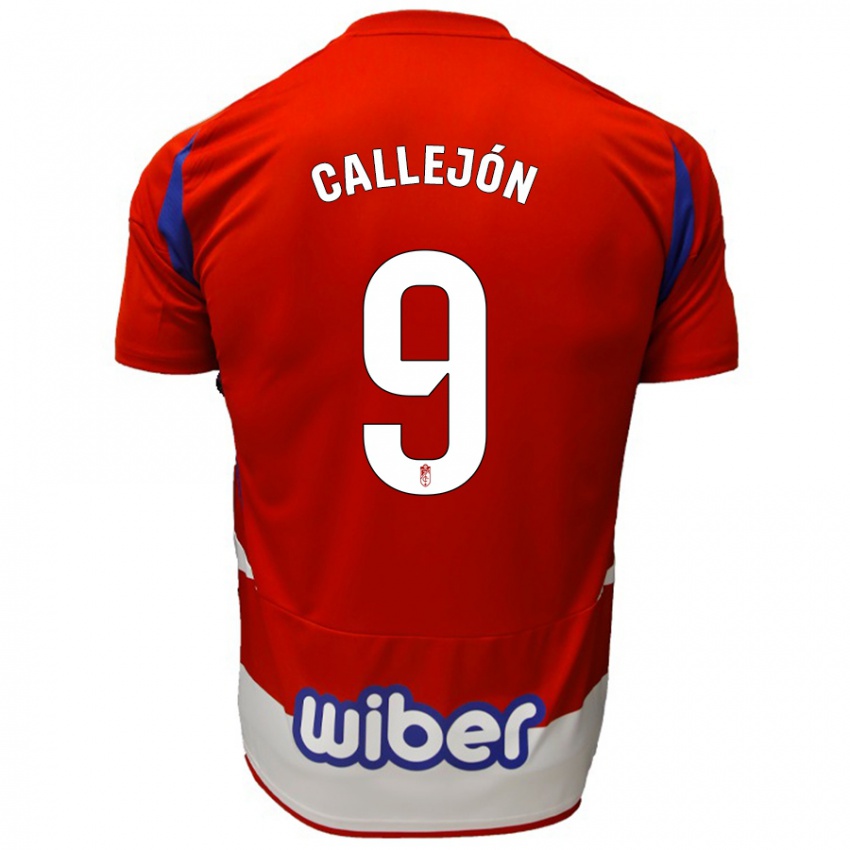 Enfant Maillot José Callejón #9 Rouge Blanc Bleu Tenues Domicile 2024/25 T-Shirt Suisse