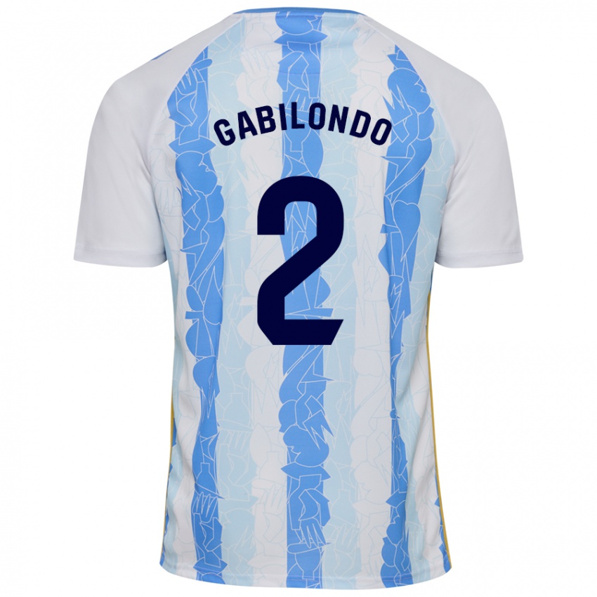 Kinder Jokin Gabilondo #2 Weiß Blau Heimtrikot Trikot 2024/25 T-Shirt Schweiz