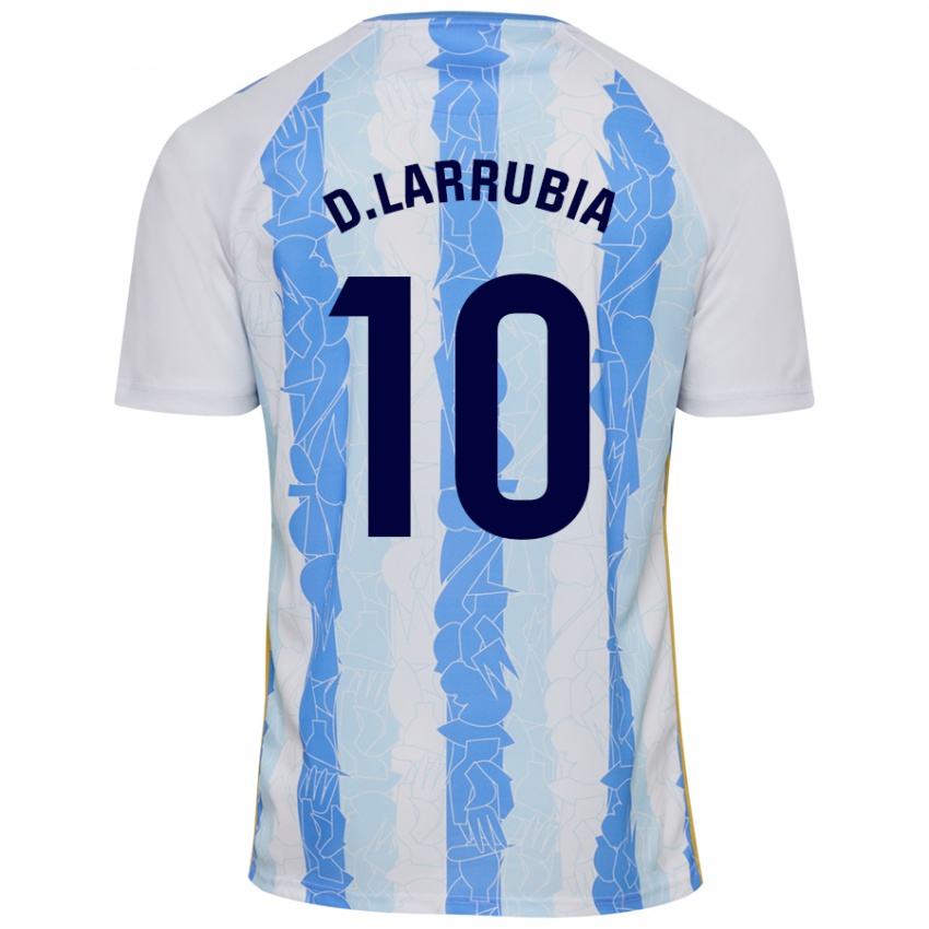 Enfant Maillot David Larrubia #10 Blanc Bleu Tenues Domicile 2024/25 T-Shirt Suisse