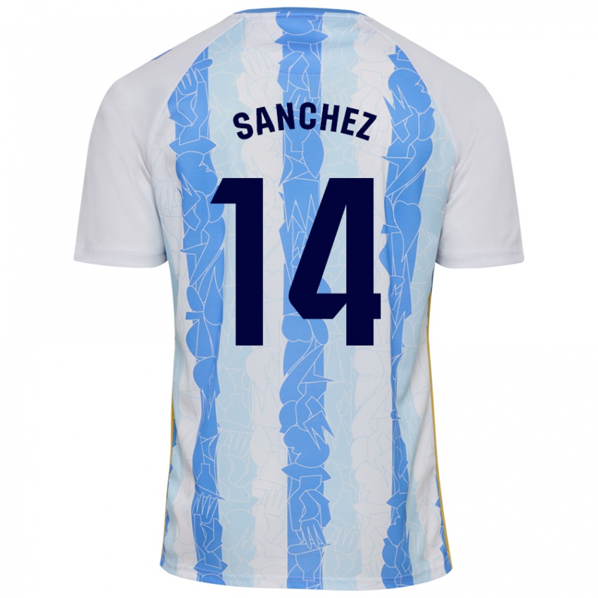 Kinder Rubén Sánchez #14 Weiß Blau Heimtrikot Trikot 2024/25 T-Shirt Schweiz