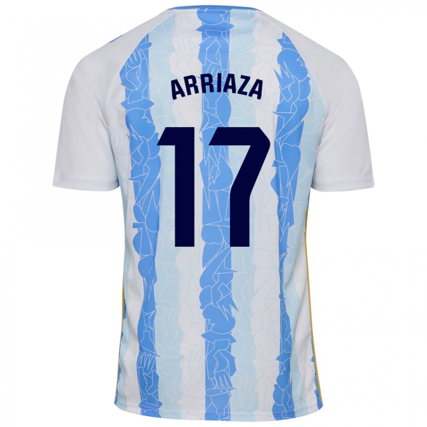 Kinder Pablo Arriaza #17 Weiß Blau Heimtrikot Trikot 2024/25 T-Shirt Schweiz