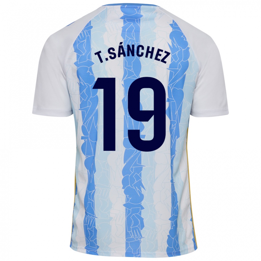 Kinder Toni Sánchez #19 Weiß Blau Heimtrikot Trikot 2024/25 T-Shirt Schweiz