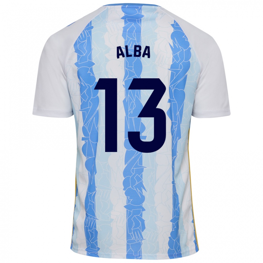 Enfant Maillot Alba #13 Blanc Bleu Tenues Domicile 2024/25 T-Shirt Suisse