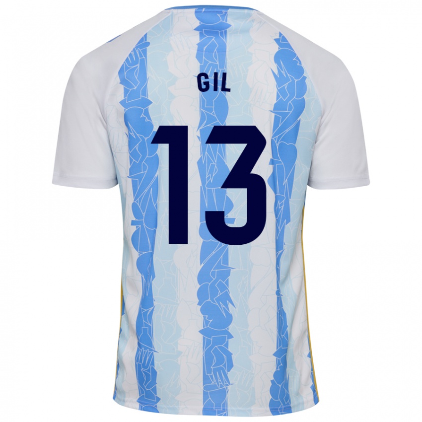 Kinder Noelia Gil #13 Weiß Blau Heimtrikot Trikot 2024/25 T-Shirt Schweiz