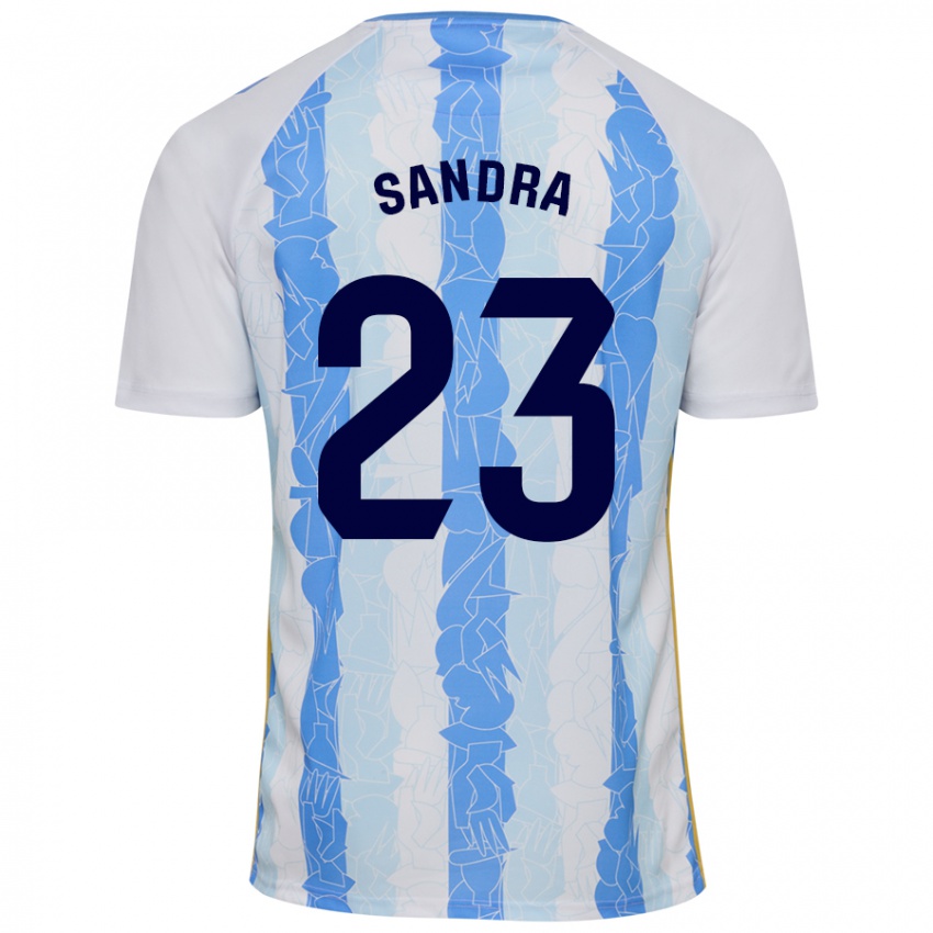 Kinder Sandra #23 Weiß Blau Heimtrikot Trikot 2024/25 T-Shirt Schweiz