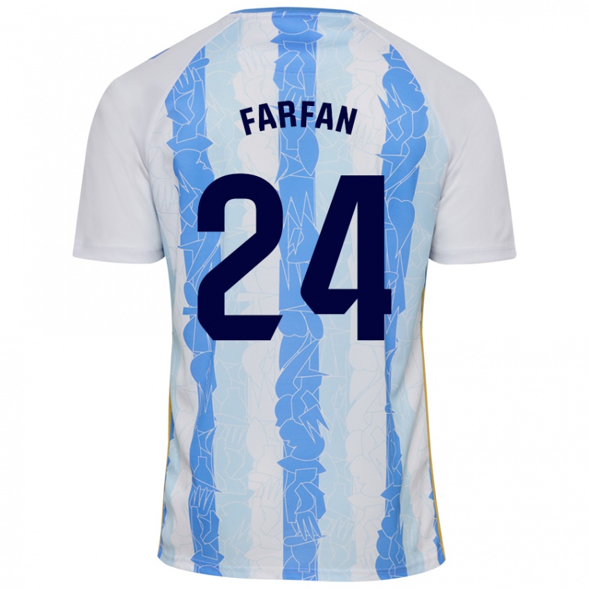 Kinder María Farfán #24 Weiß Blau Heimtrikot Trikot 2024/25 T-Shirt Schweiz