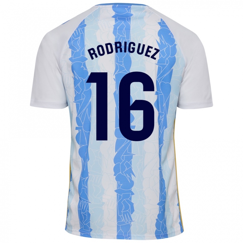 Kinder Genaro Rodríguez #16 Weiß Blau Heimtrikot Trikot 2024/25 T-Shirt Schweiz