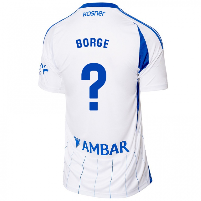 Enfant Maillot Andrés Borge #0 Rouge Blanc Tenues Domicile 2024/25 T-Shirt Suisse