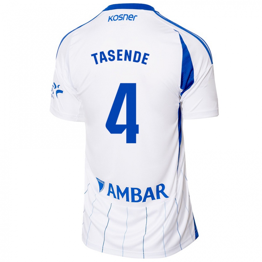 Enfant Maillot Dani Tasende #4 Rouge Blanc Tenues Domicile 2024/25 T-Shirt Suisse