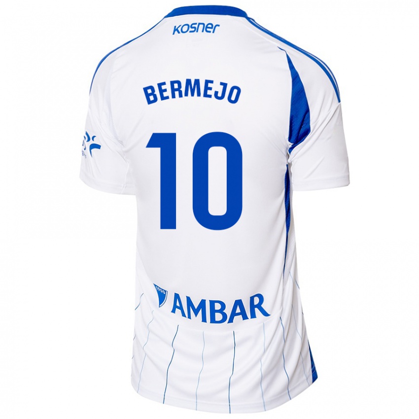 Kinder Sergio Bermejo #10 Rot Weiß Heimtrikot Trikot 2024/25 T-Shirt Schweiz