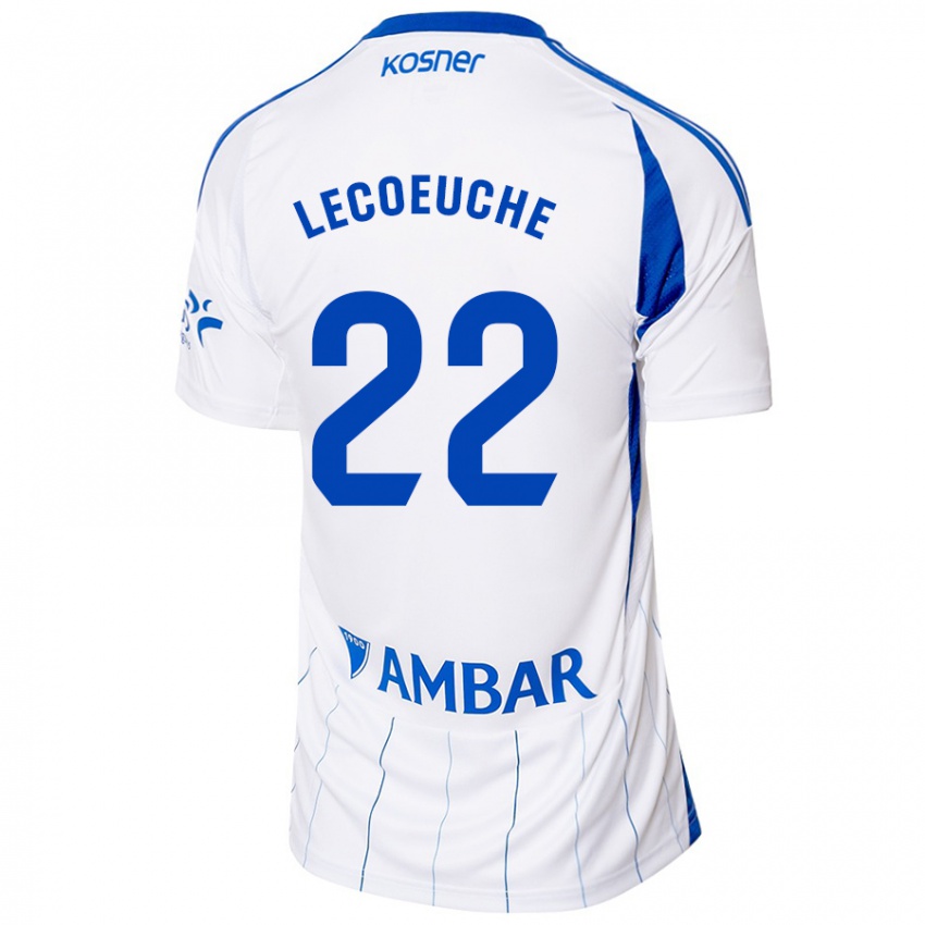 Enfant Maillot Quentin Lecoeuche #22 Rouge Blanc Tenues Domicile 2024/25 T-Shirt Suisse