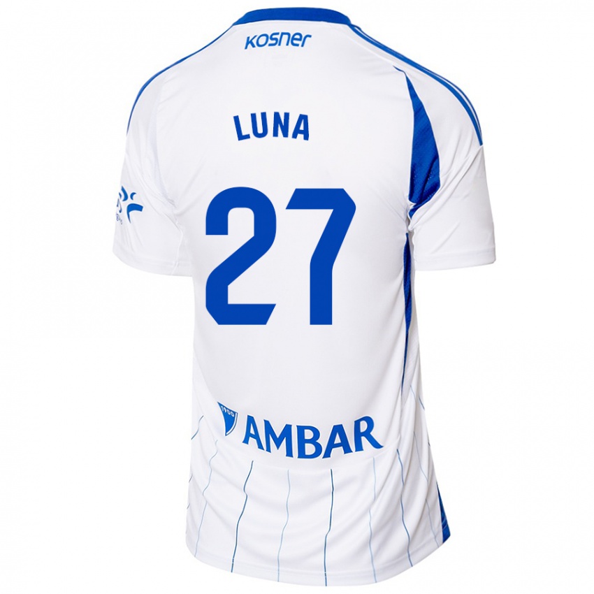 Kinder Marcos Luna #27 Rot Weiß Heimtrikot Trikot 2024/25 T-Shirt Schweiz