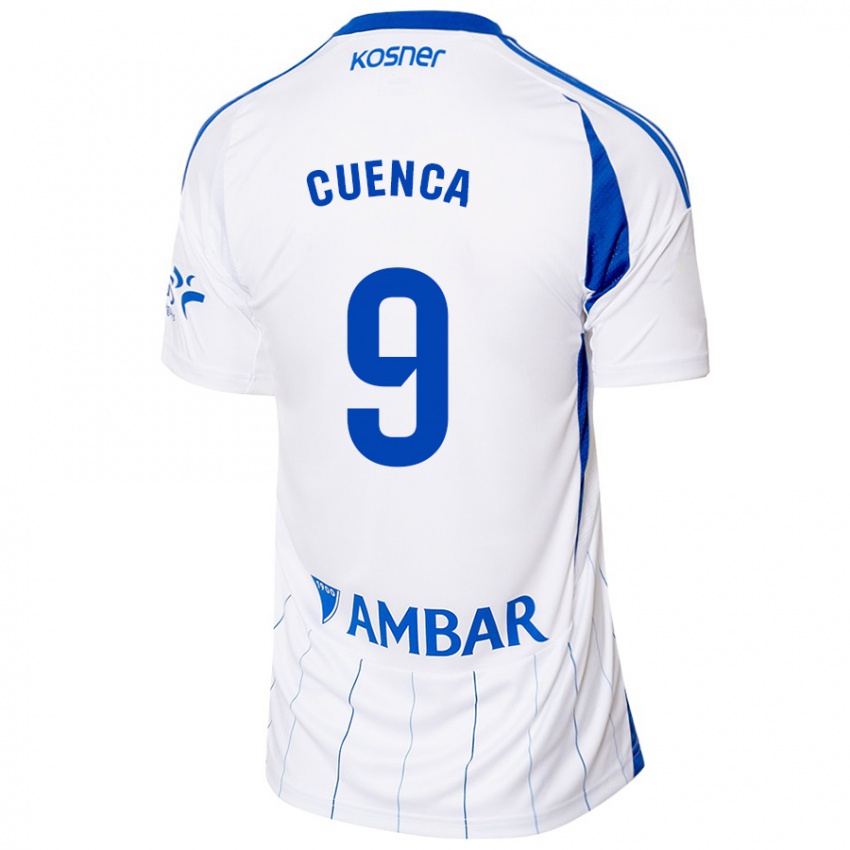 Kinder Marcos Cuenca #9 Rot Weiß Heimtrikot Trikot 2024/25 T-Shirt Schweiz