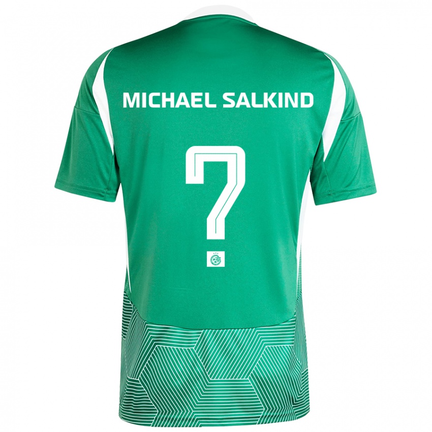 Kinder Liav Michael Salkind #0 Grün Weiß Heimtrikot Trikot 2024/25 T-Shirt Schweiz